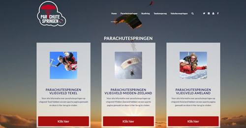 Parachutespringen.nl website is live