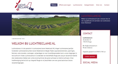 Luchtreclame.nl website live